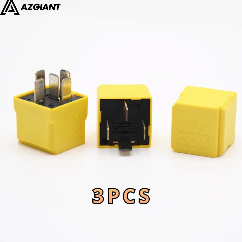 3PCS 4RD 007 794 12VDC Car Relay for Mercedes Benz Original Hella A/C Air Conditioning Fan Fuel Pump Relay