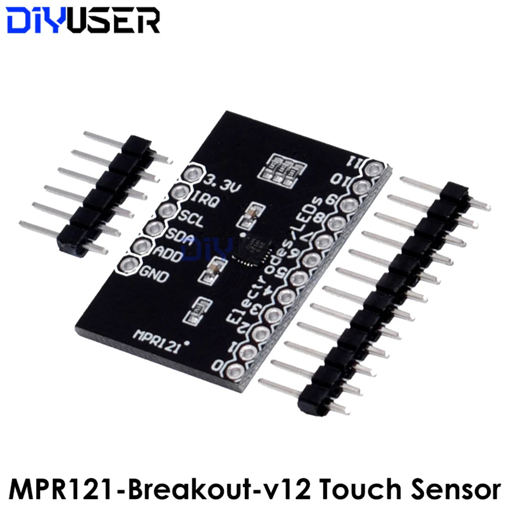 MPR121 Capacitive Touch Sensor Module 12 Key I2C Interface for Raspberry Pi ESP32 DIY Keyboard Control Panel