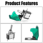 12V SPST Toggle Rocker Switch LED Light for Ignitions Boost Marine Boat Racing Car Switch Light Toggle Truck Trailer Accessories