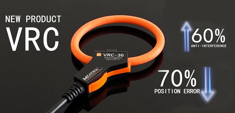 2026 NEW IP67 Waterproof VRC Rogowski Coil - 0.2% Class Accuracy & 1Hz-20kHz Bandwidth