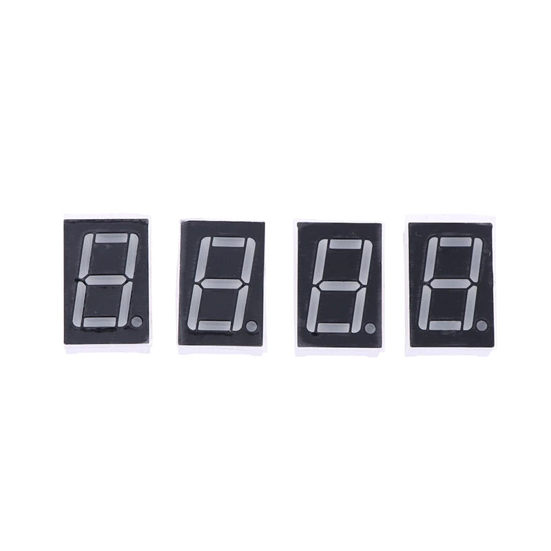 10Pcs 0.56 Inch 10Pins 1 Bit 7 Segment Red LED Digital Display Tube Common Anode Cathode 5161AS 5161BS