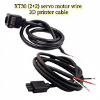 XT30 (2+2) Female Connector with Signal Pins, XT30F 4 Pin Plug with Silicone Wire for Robotics, FPV Drone, CAN Bus