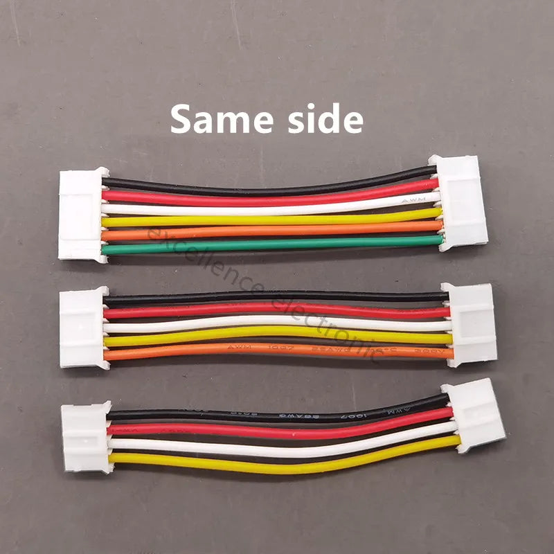 5Pcs PH2.0 Connector Cable 26AWG 10/20/30cm Double Head Terminal Wire, Same/Reverse Side Jumper Cable for Arduino Electronics