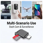 USB C to MicroSD Card Reader, High Speed OTG Adapter for Phones & Laptops, Plug & Play, Compact Design