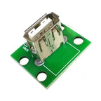 5pcs Micro Mini A Male USB 2.0 3.0 A Female USB B Connector Interface to 2.54mm DIP PCB Converter Adapter Breakout Board