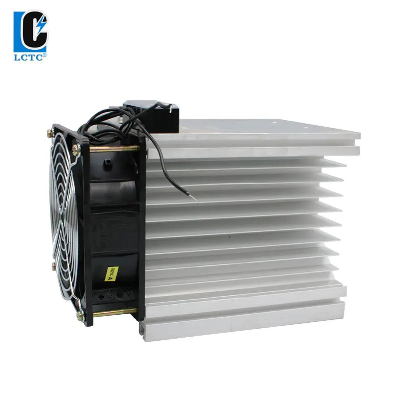 LCTC Radiator With Fan For Three Phase Solid State Relay SSR Heat Sink 100A 120A 3-phase Relay DC 48V Y-150