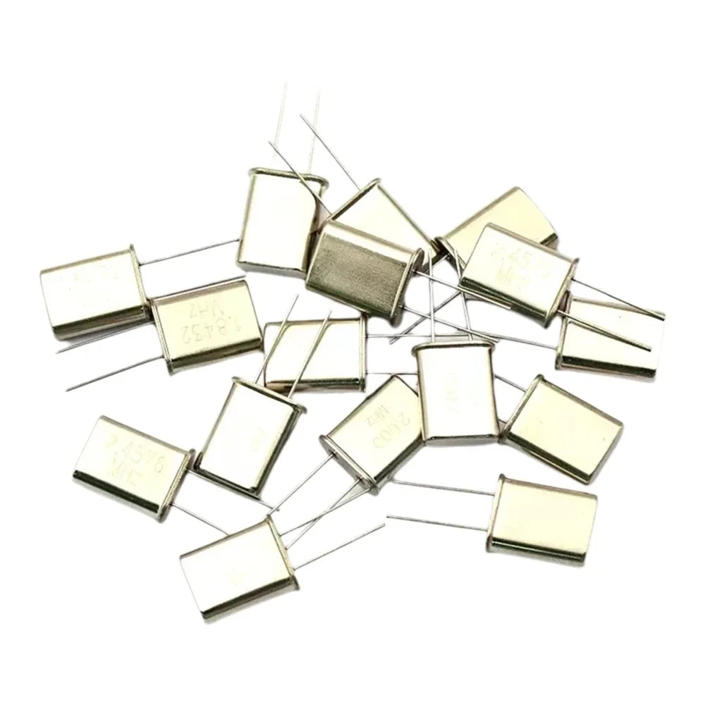 10pcs 49U HC-49U Crystal Quartz Resonator 1.8432M 2MHZ 2.4576M 4MHZ 6MHZ 7.2M 7.3728M 8MHZ 8.1920M 10M 18.432M 11.0592M 12M 16M