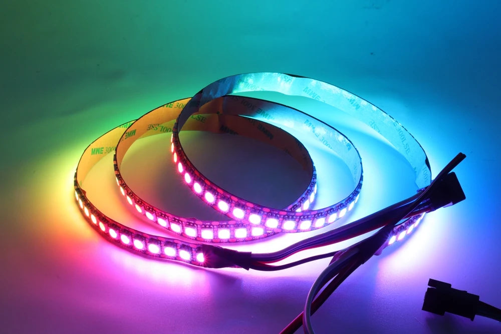 DC5V WS2812B WS2813 Individually Addressable RGBIC Led Strip DC12V WS2811 WS2815 5050 30/60/144Pixels/Leds/m Smart LED Light
