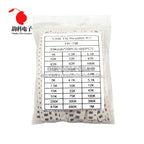 0402 0603 0805 1206 1210 2512 SMD Resistor Assorted Kit 10K 100K 1K 1R 100R 220R Resistance 1% 5% Sample Pack