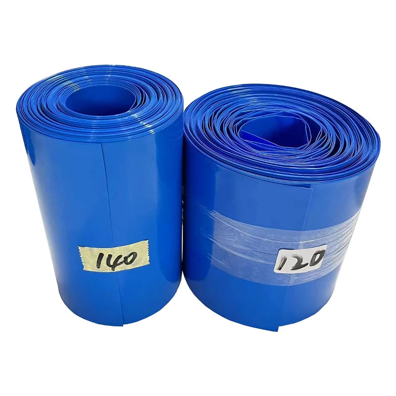 1kg Blue PVC Heat Shrinkable Tube Shrink Film for Insulation Coating 18650/21700 Li-ion Cells 26650/32650/33140 Lifepo4 Battery