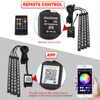 Led Motorcycle Atmosphere Light Decorative Ambient Light Strip Neon Lamp Flexible RGB APP 12V For Harley Yamaha Kawasaki Suzuki