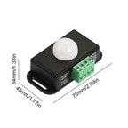 DC 12V 24V 6A PIR Motion Sensor Switch Automatic Adjust IR Infrared Detector Light Switch Module for LED Strip Light Lamp