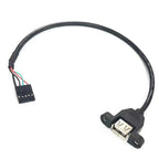 4pin 5pin USB to XH2.54/PH2.04p/MX1.25/SH1.0 Female/Male Cable USB To DuPont Data Adapter 30cm 18AWG 14AWG Touch Screen Cable