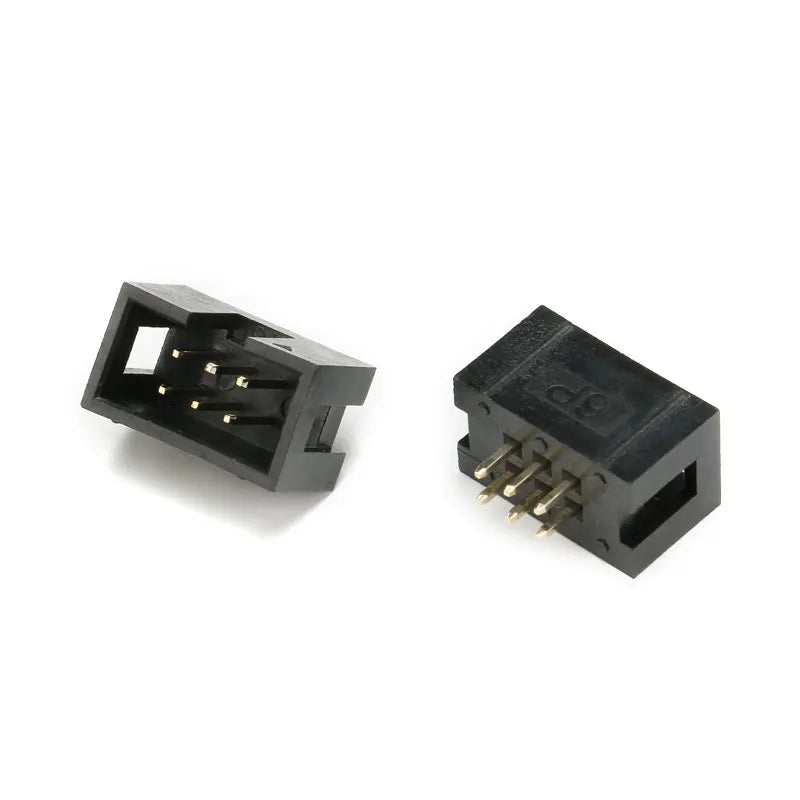 5-50Pcs Dip 6/10/20-40Pin 1.27mm 2.0mm 2.54mm Pitch Male Socket Straight Idc Box Headers Pcb Connector Double Row Dc3 Header