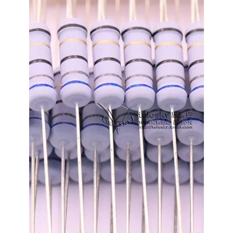 20PCS 2W 5% Wire Wound Resistor Fuse Winding Resistance 0.1 0.15 0.22 0.33 0.47 0.5 1 2.2 3.3 4.7 5.1 8.2 10 20 22 47 51 100 ohm