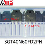10PCS/LOT 100% New Original SGT40N60NPFDPN 40N60NPFD SGT40N60FD2PN 40N60FD2 TO-3P 40N60 IGBT Transistors 40A 600V