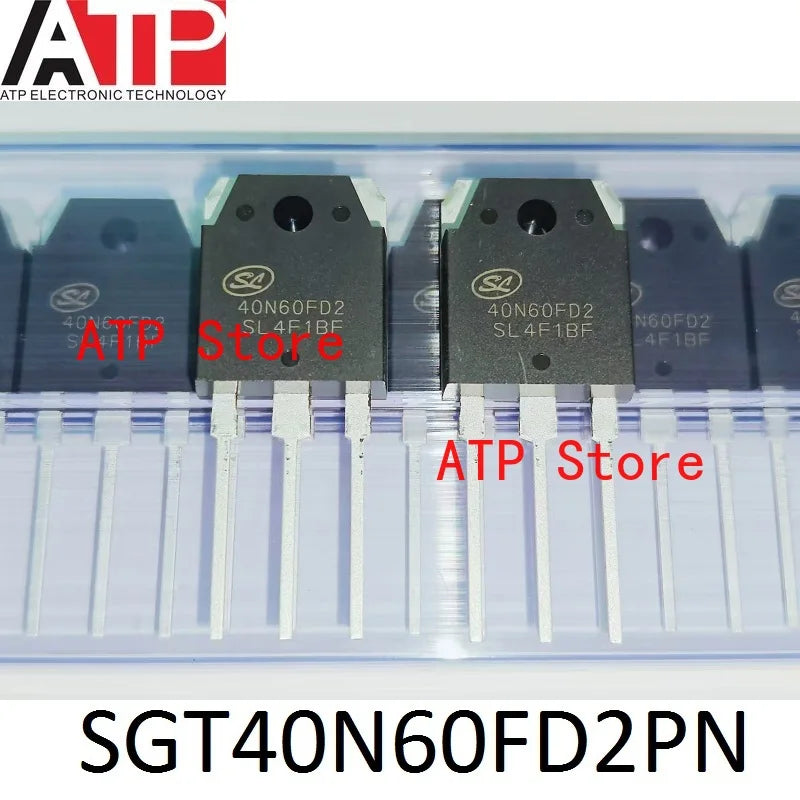 10PCS/LOT 100% New Original SGT40N60NPFDPN 40N60NPFD SGT40N60FD2PN 40N60FD2 TO-3P 40N60 IGBT Transistors 40A 600V