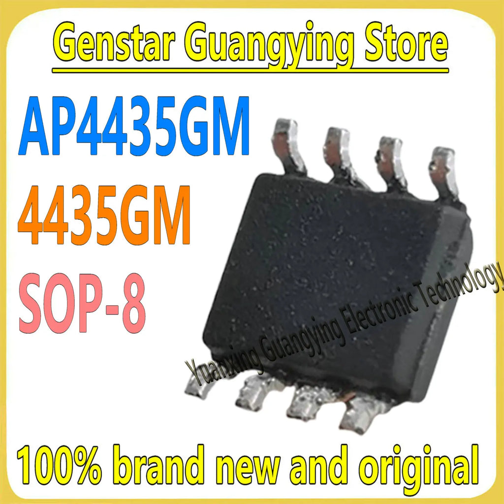 (5-10 Pieces) AP4435GM AP4435 4435GM 4435 SOP-8 30V 9A P-channel MOSFET Field Effect Transistor Chip 100% Brand New