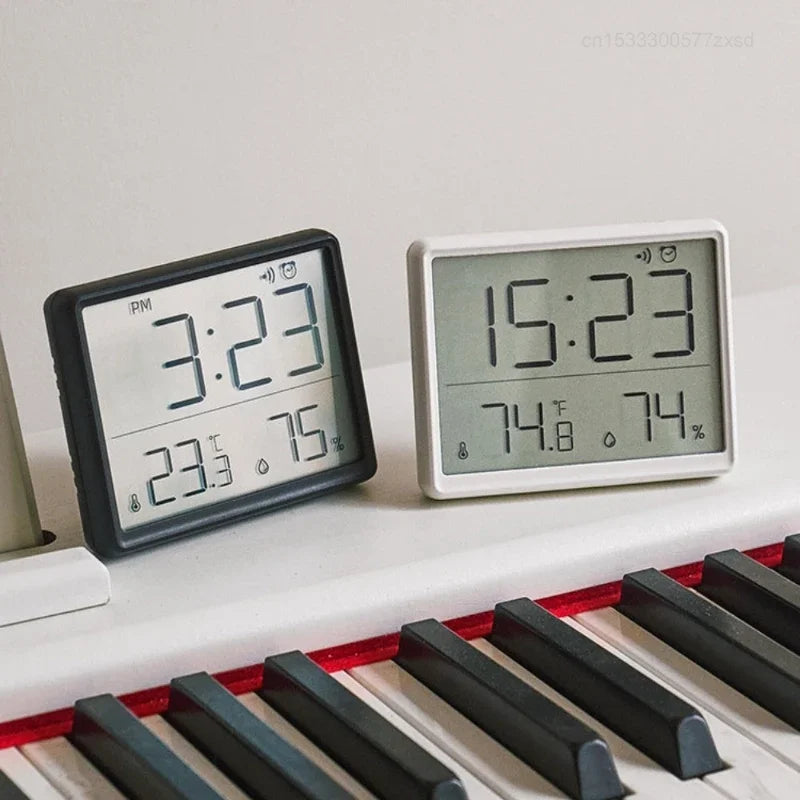 Indoor Multifunction Thermometer Hygrometer Automatic Electronic Temperature Humidity Monitor Clock Monitor Wall Monitor Clocks