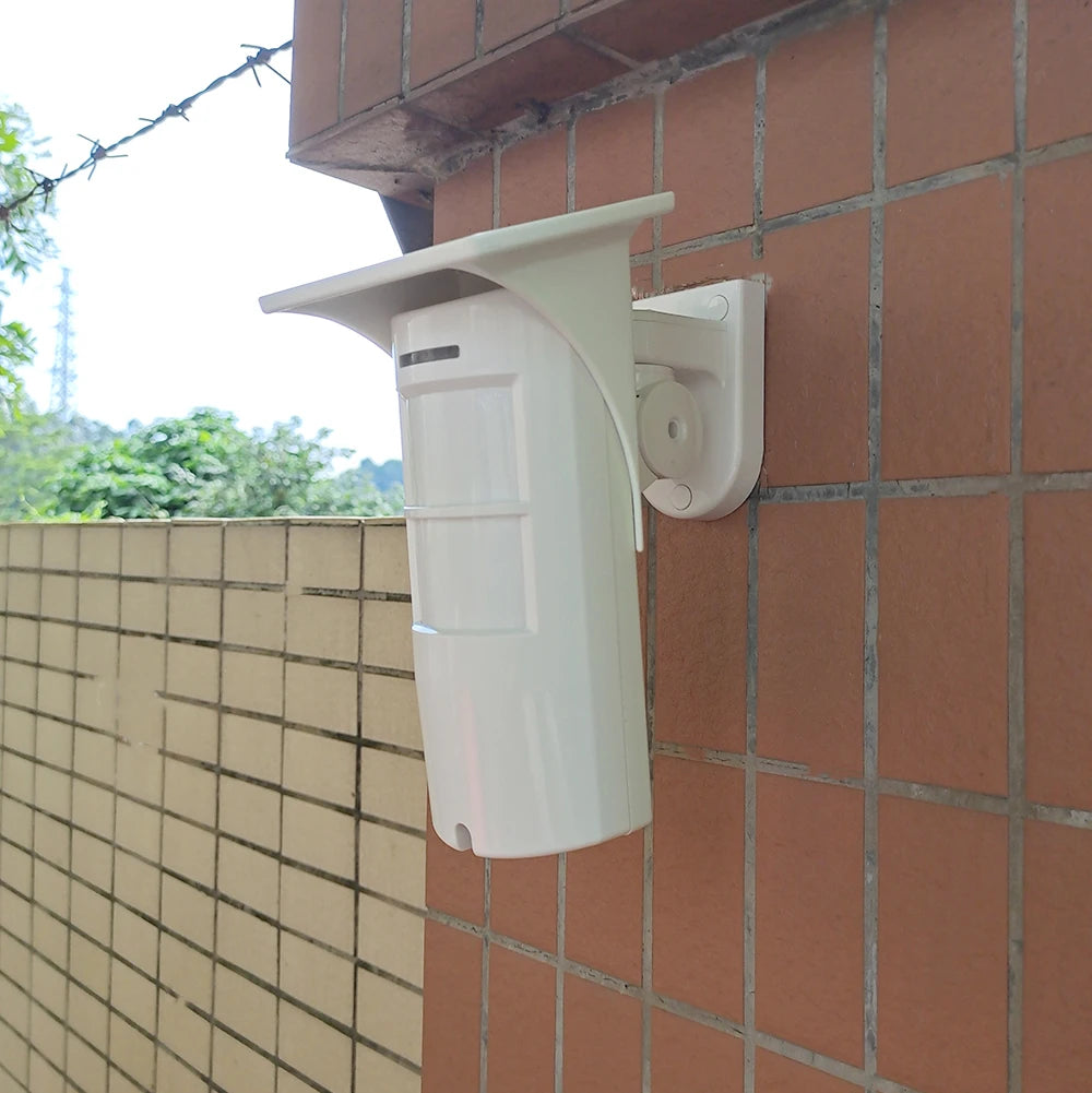 DC12V-24V Outdoor 3Tech Wired Microwave PIR Intruder Alarm Detector Rainproof Cover Anti-pet 25KG Anti-tamper,NO NC Alarm Output