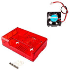 Suitable for Raspberry Pi 3B+ case ABS case with reserved GPIO opening Designed for use with cooling fan case