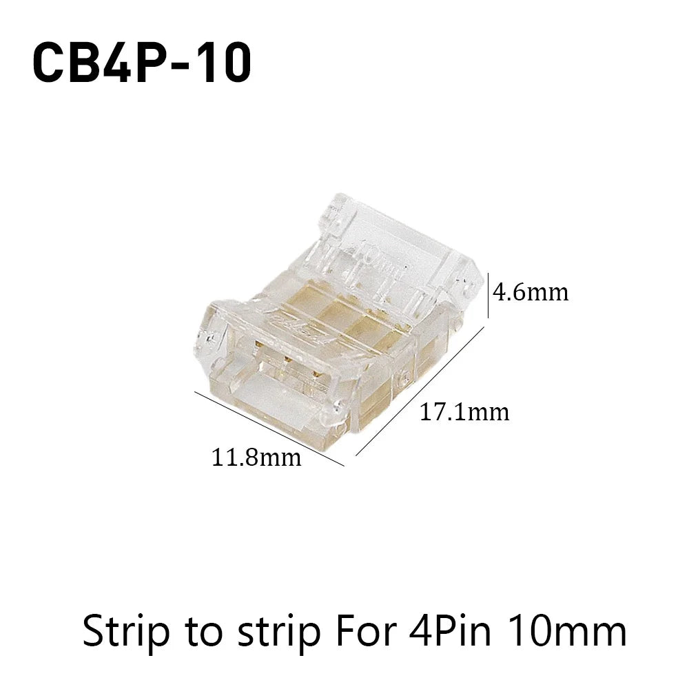 SMD Crystal Joint 2 3 4 5Pin LED Wire Connectors Solderless For 5mm 8mm 10mm Quick Terminal Block Strip Light Wire Connection