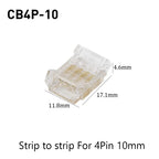 SMD Crystal Joint 2 3 4 5Pin LED Wire Connectors Solderless For 5mm 8mm 10mm Quick Terminal Block Strip Light Wire Connection