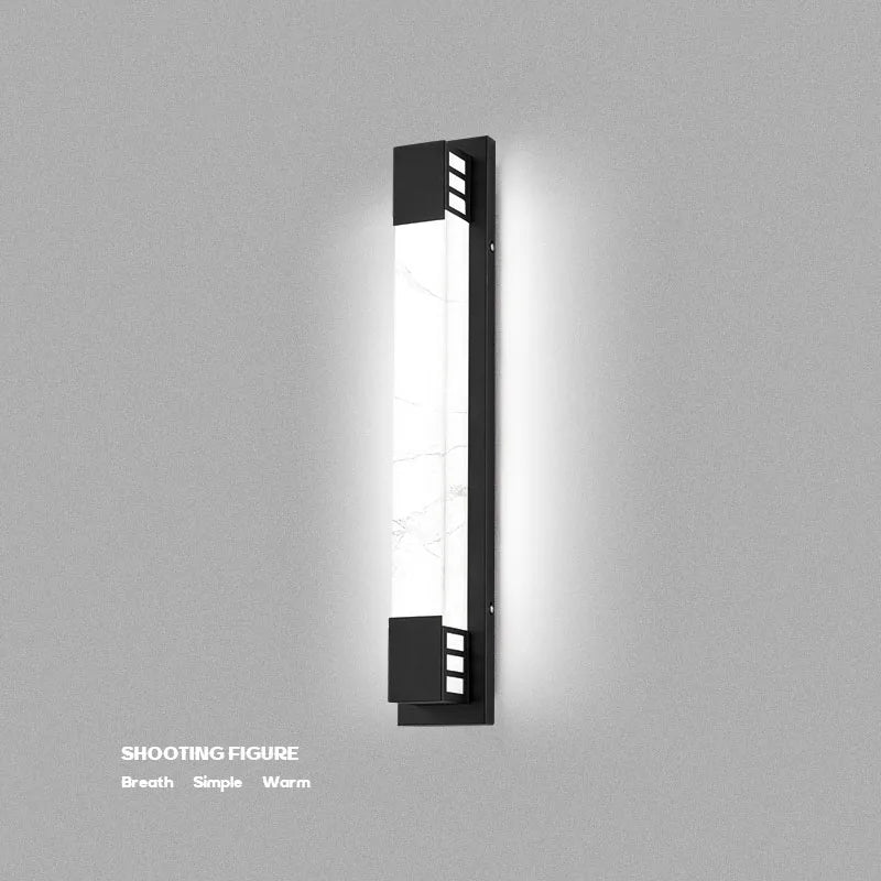 3 Color Dimmaing Imitated Marble LED Wall Light Outdoor waterproof 85~265V Porch Lamp For Courtyard Street Path Sconce Lighting