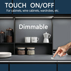 Smart In-Wall Touch Light Switch Dimmer 3.7V-24V DC, LED Compatible, Modern Design for Home/Office, Easy Installation
