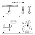 Led Motion Sensor Light 85-220V Ceiling Lamp For Home Corridor Stair Veranda Living Room Bedroom Rader Sensor Smart Night Light