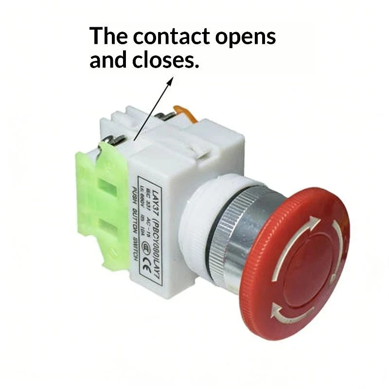 dailyWaterproof Emergency Stop Push Button Box 10A Safety Power Off  for Factory Automation and Equipment Protection