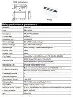 Din Rail Slim Relay Module 41F-1Z-C4-1 Integrated PCB Mount Power Relay With Relay Holder  Relay Socket 6.2mm