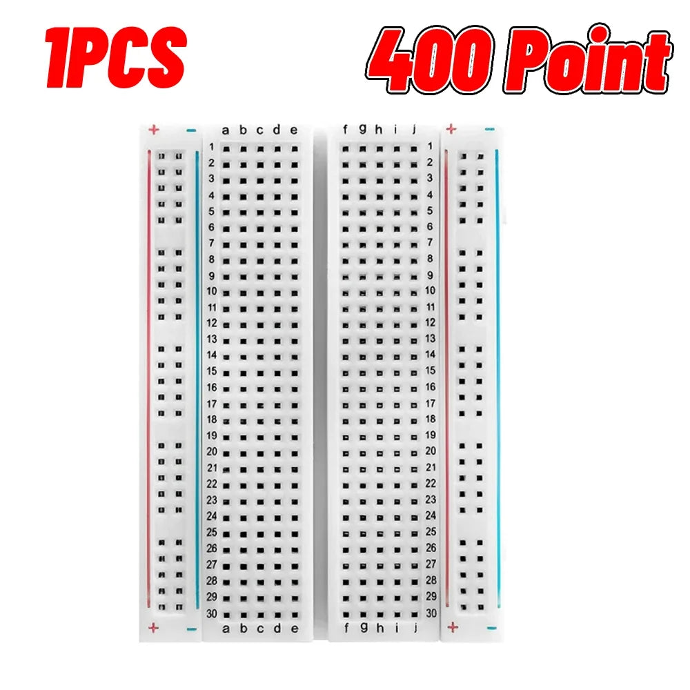 1-20pcs Breadboard 400 830 Point PCB Board MB-102 MB102 Test Develop Nodemcu Raspberri PI 2 lcd High Frequency 40pin Dupont Line