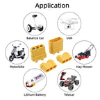 XT90 Plugs Male Female Connectors Copper Bullet Wire Connectors Welding Terminal Power Plugs for RC Lipo Battery Charge Adapter