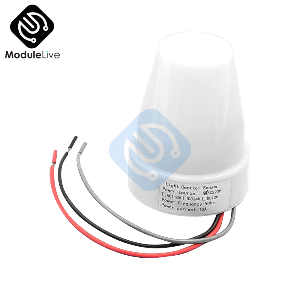 AS-22 Automatic On Off Photocell Street Lamp Light Switch Controller AC 110V 220V Photo Control Photoswitch Sensor Adjustable