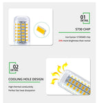 E27 LED Lamp E14 LED SMD 5730 220V Corn Light Bulbs 24 36 56 72LEDs Lamparas LED Chandelie Ampoule Led Light For Home Decoration