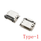 Micro-B USB 5 PIN Female Port Jack SMD DIP Socket Plug For Tail Charging Mobile Phone Connectors MicroUSB DIY Repair Adapter