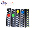 50pcs 5ValueX10PCS 1206 0402 0603 0805 SMD LED Diodes Component Package Kit DIY White Red Blue Green Yellow Super Bright