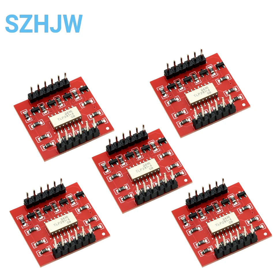 1-10PCS TLP281-4 4-Channel Optocoupler Isolation Module High/Low Level Input for Arduino, Raspberry Pi, Industrial Control