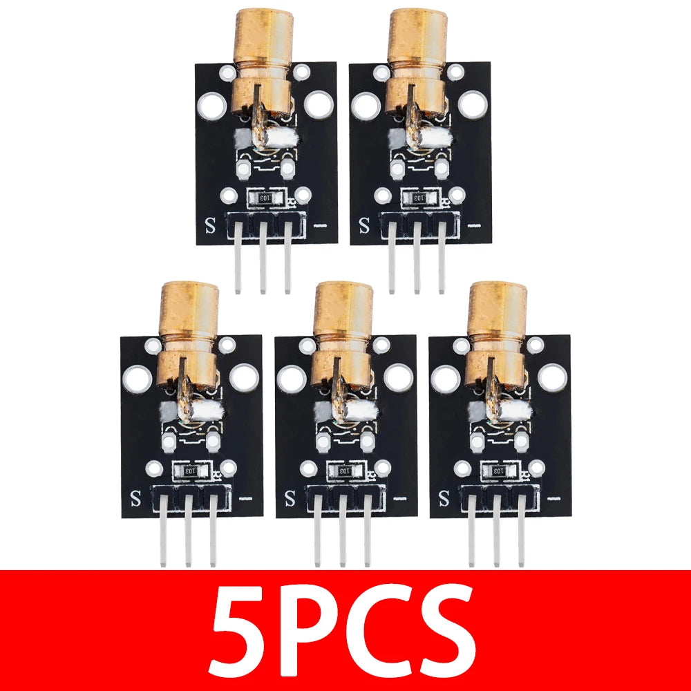 KY-008 650nm Laser Transmitter Module with Laser Sensor Module Non-Modulator Tube Laser Receiver Module Kit