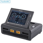 ToolkitRC M8D 1600W 50A Charger DC Balance Touch Screen 65W Fast Charge Dual Channels for 1-8S Lipo Battery For Rc FPV Drone Car
