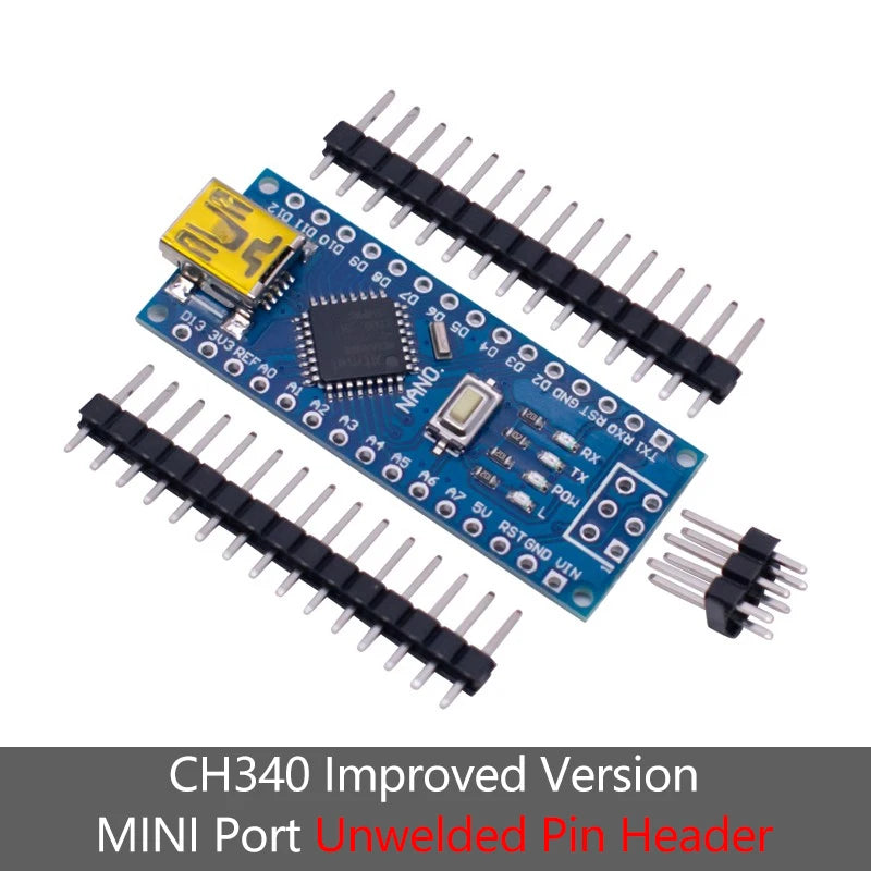 Nano V3.0 ATMEGA328P Development Board Micro USB Type-C USB Interface Controller Board With Pin Header For Arduino