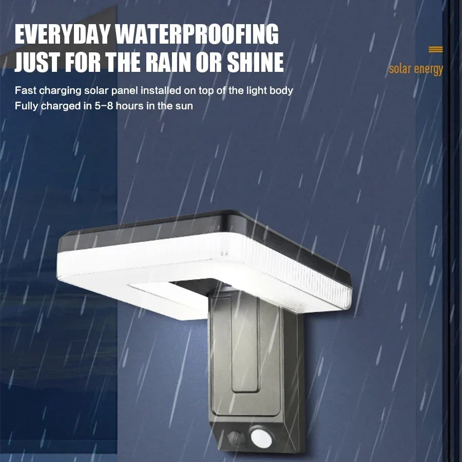 Foldable LED 120° Solar Light Outdoor Wall Lamp Waterproof Spotlights Lamp Motion Sensor Solar 3 Modes Street Light Garden Decor