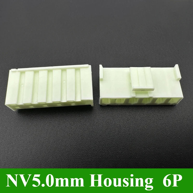5/10/30/50/100Pcs NV5.0mm Pitch 5.0mm 2P 3P 4P 5P 6P Connector With Housing Straight Neddle Terminal Socket Replaces JST Plug