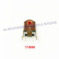 Kailh 5/7/8/9/10/11mm Rotary Mouse Scroll Wheel Encoder 1.74 mm hole 20-40g force for PC Mouse alps encoder