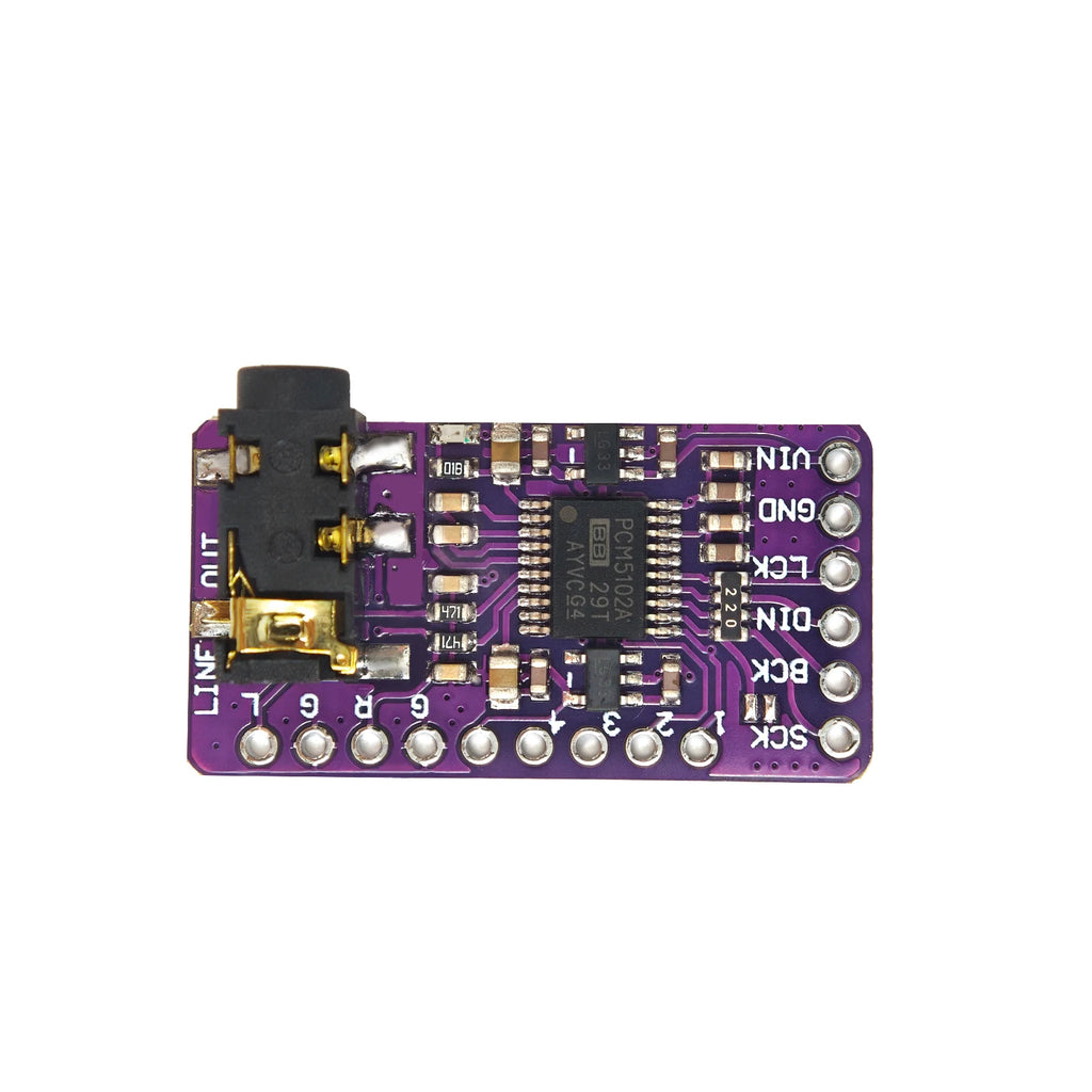 Interface I2S PCM5102A DAC Decoder GY-PCM5102 I2S Player Module For Raspberry Pi pHAT Format Board Digital PCM5102 Audio Board