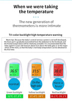 Multifunction Thermometer Three-color Backlit Display Forehead Thermometer Digital Display Infrared Alarm Human Body Thermometer