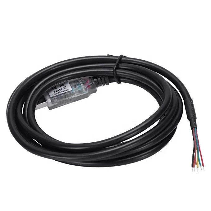 FTDI Chip Usb to RS485 Cable with TX/RX LEDs, Wire End, 1.8M USB-RS485-WE Compatible