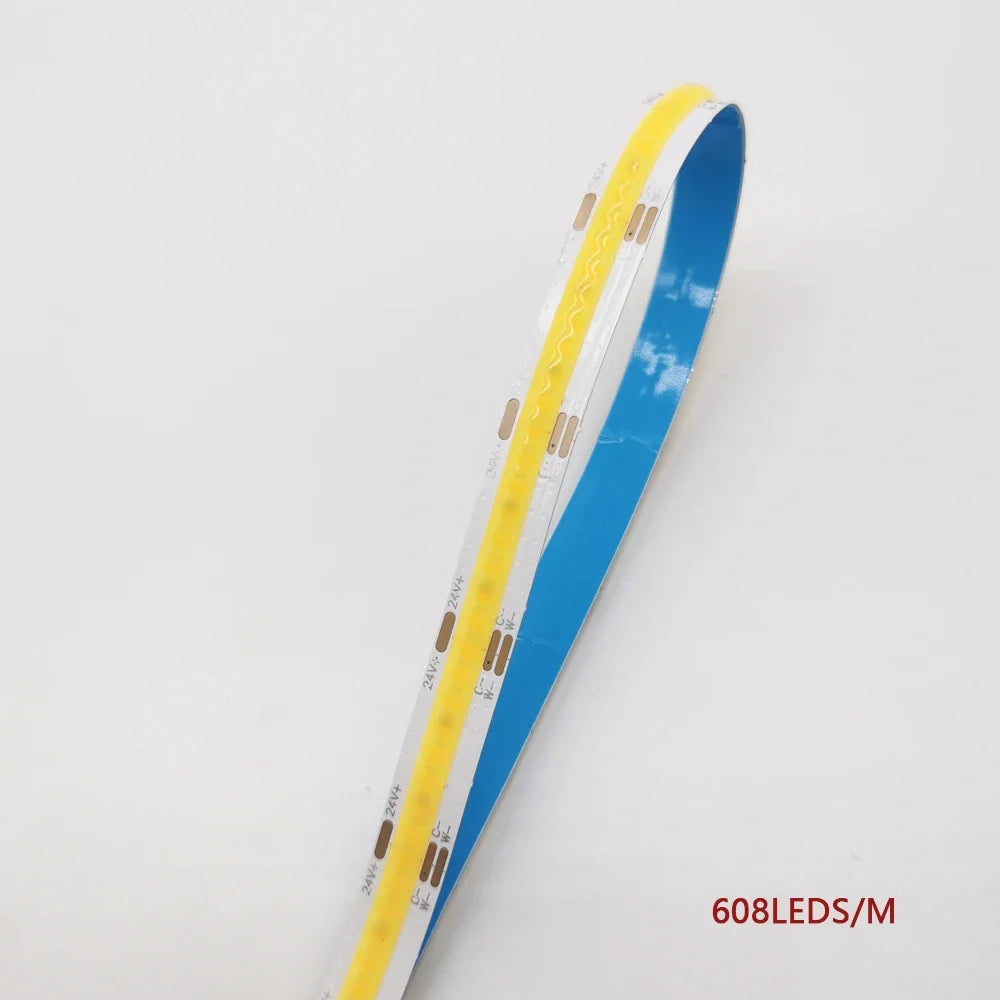 1-10M COB LED Linear Strip Lights RA90 320/608/640/840leds High Density Flexible FOB COB Dimmable Light DC24V DW/CCT/RGB/RGBCCT