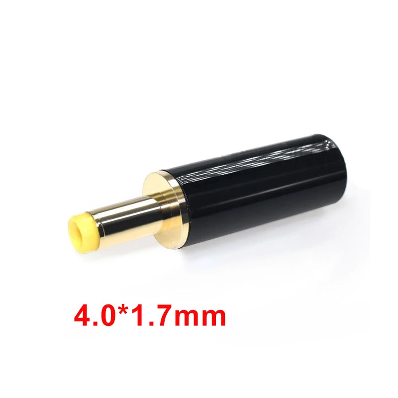 Gold Plated DC Power Plug Connector 5.5x2.1mm/5.5x2.5mm 4.0x1.7mm / 3.5x1.35mm DC Male Plug DIY Welding Output Adapter
